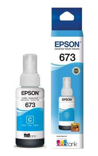 Botella Epson 673 Cyan