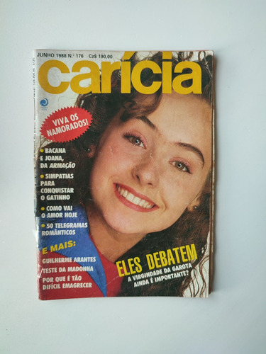 Revista Carícia 176 Madonna Paloma Cazuza Guilherme Arantes 