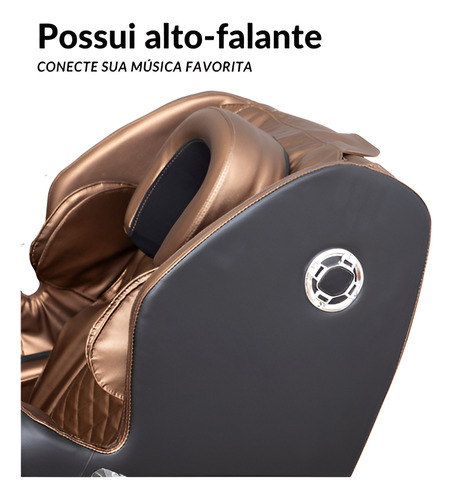 Poltrona De Massagem Tech Bluetooth Gravidade Zero Bivolt