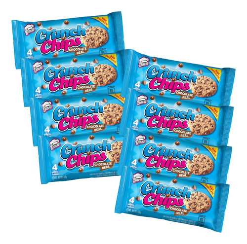 Galletas Crunch Chips Davu 68g 8u