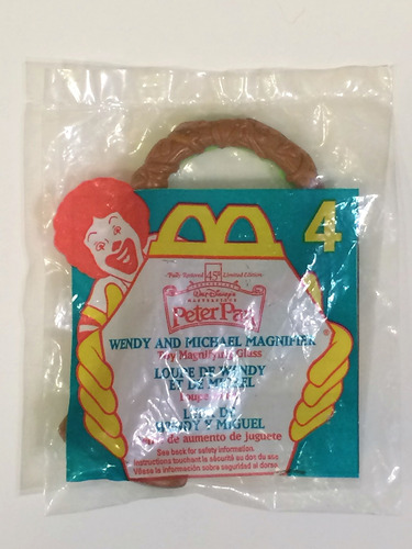 Mcdonalds Happy Meal Peter Pan 4 Wendy Michael Lupa 1997