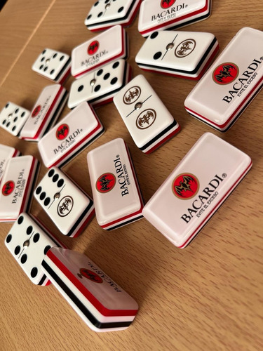 Domino Bacardi Ingles Blanco + Baraja Faisan Española Roja