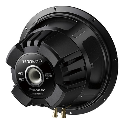 Subwoofer Pioneer TS-W3060BR de 12 pulgadas, 350 W, color negro, 4 ohmios