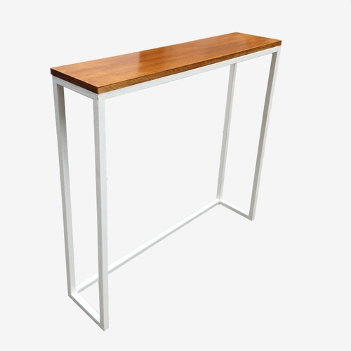 Mesa De Arrime Dressoire Recibidor Madera Y Hierro Moderno