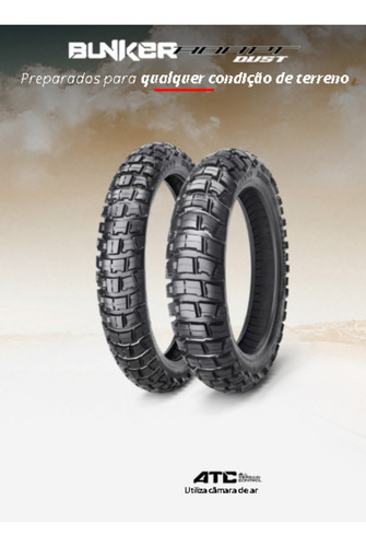 Par 2 Pneus 90/90-21 + 110/90-17 Ira Dust Dian E Traseiro