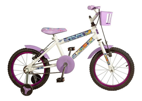 Bicicleta Infantil Blue Girls Aro 16 Freios V.brake Kls
