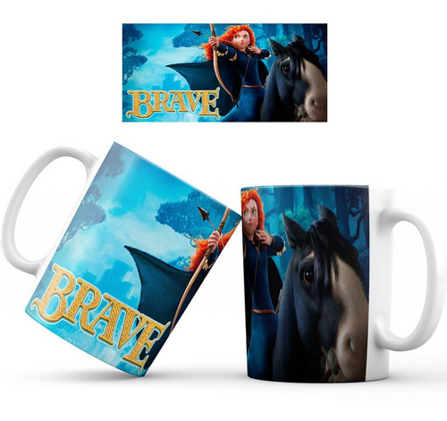 Mug Taza Valiente Disney Película Colección Regalo