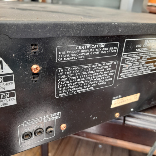 Imagem 8 de 9 de Laserdisc Pioneer Cld S260 Sem Funcionar. Liga Abre Gaveta