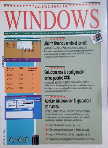  Revista El Usuario De Windows/ms-dos España N°0 1992