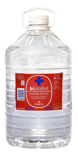 Alcohol Bialcohol Etilico 70% Porta Bidon Pet 5 Lts