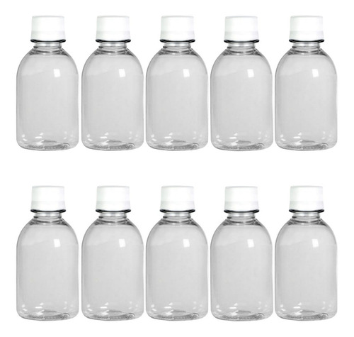 Frasco Plástico Pet Transparente Garrafinha 100ml C/ Tampa Lacre 24mm C/ Vedante Inkcor Kit 40 Unidades Indicado Cosmético Shampoo Perfume Lembrancinha Creme Sabonete Condicionador Amostra Gel Viagem