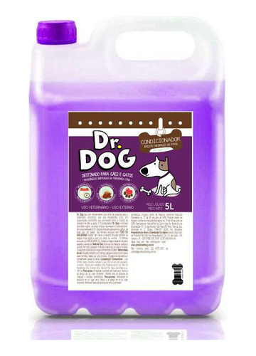 Condicionador Pet Dr. Dog 5l - Desmaio De Fios