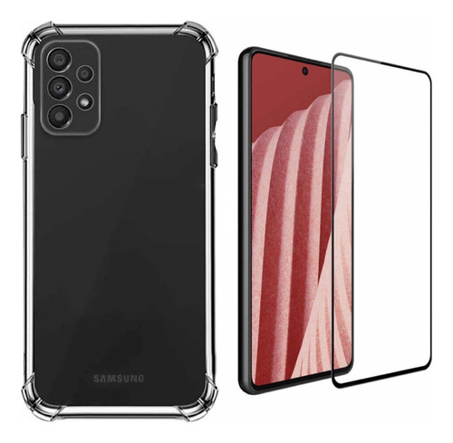 Carcasa Transparente Para Samsung A73 5g + Lámina Pantalla