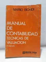 Comprar Manual De Contabilidad Tecnicas De Valuacion Libreria Merlin