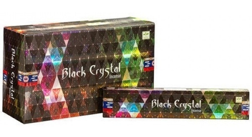 Incenso Satya Black Crystal Cx.6un.15g. + Incensário