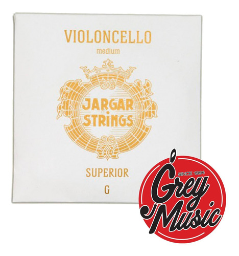 Cuerda Suelta Jargar Superior Sol  Cello G De Acero/wolfram