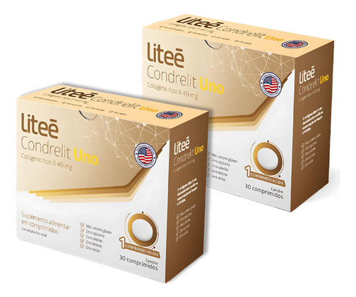 Condrelit Uno Colágeno Tipo 2 30 Comp (kit 2 Uni) - Liteé