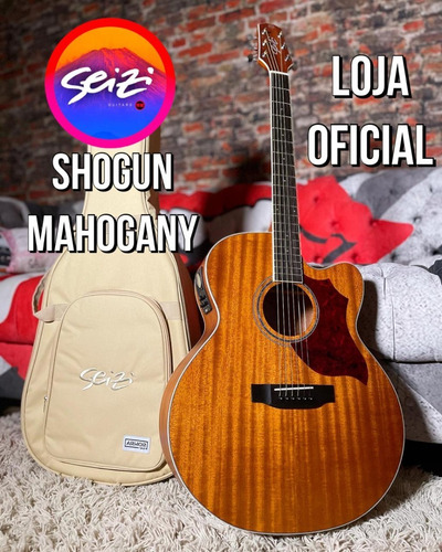 Imagem 1 de 1 de Violão Seizi Shogun Cutaway Mahogany Satin Com Bag