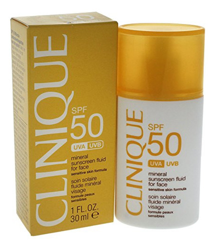 Protector Solar Clinique Spf 50, Líquido Facial Mineral