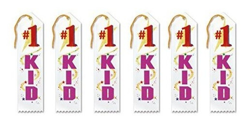 Beistle No 1 Kid Award Ribbons, 2 Por 8 Pulgadas, Paquete De