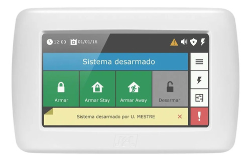 Teclado Central Alarme Lcd Touchscreen Ts-400 Jfl