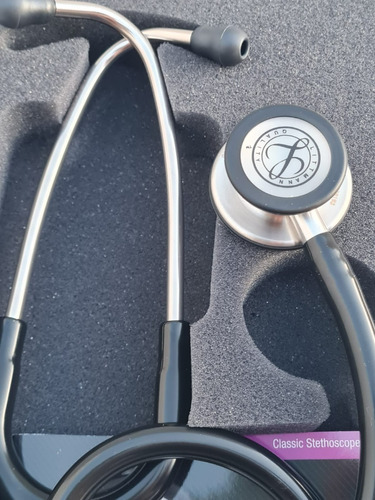 Estetoscopio Littmann Classic Ill de 3 m, varios colores, color negro con plata 5620