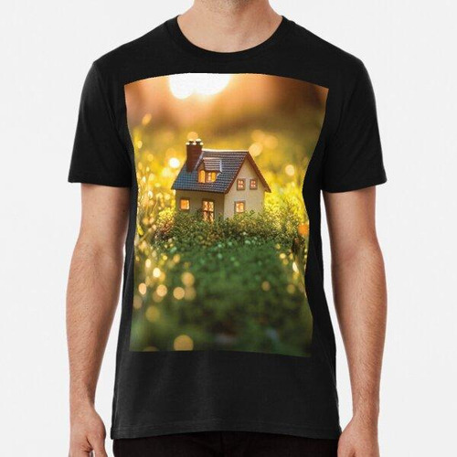 Remera Cute Tiny House In Nature Algodon Premium