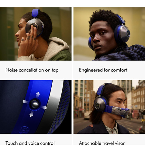 Fones De Ouvido Dyson Zone Com Cancelamento De Ruído Com Bat