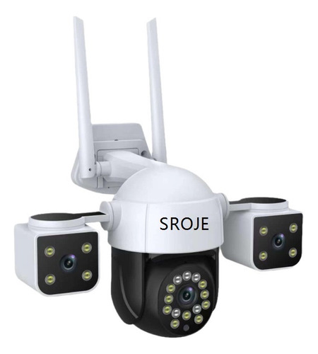 Sxt Cámara De Seguridad De Tres Ojos For Interiores Y