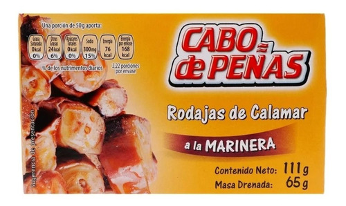 2 Calamar Cabo De Peñas Rodajas A La Marinera 111g