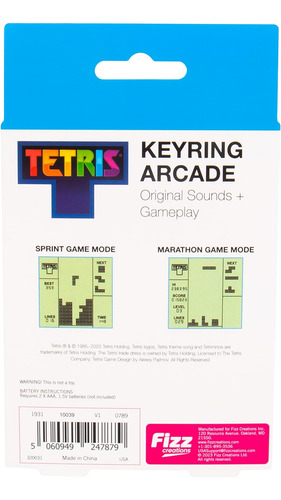Juego De Arcade Portátil De Tetris Keyring - Juego De Tetris