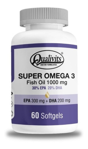 Super Omega 3   Qualivits  60 Capsulas