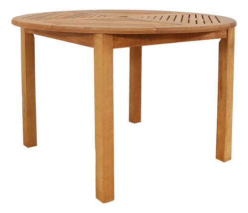 Sunnydaze Meranti - Mesa De Comedor De Madera Para Exteriore