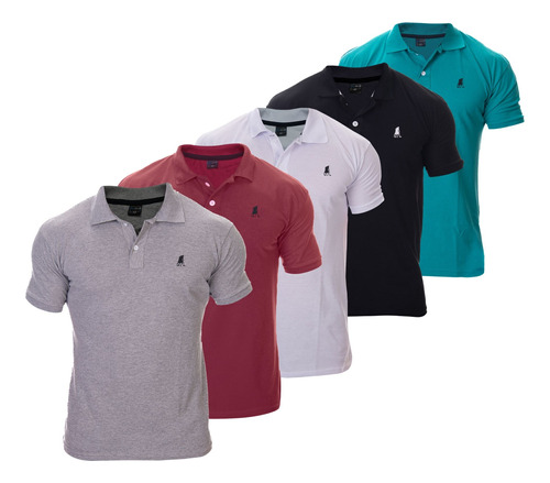 Kit 3 Camisas Polo Masculina Camiseta Blusa De Luxo Atacado