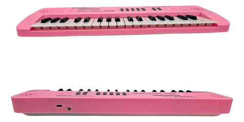 Mini Teclado Electrónico Con 37 Teclas Y Micrófono Infantil