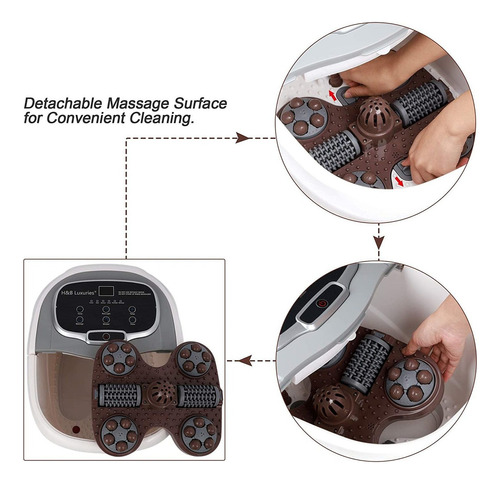 Foot Spa Bath Massager With Temperature Control, Motorized R