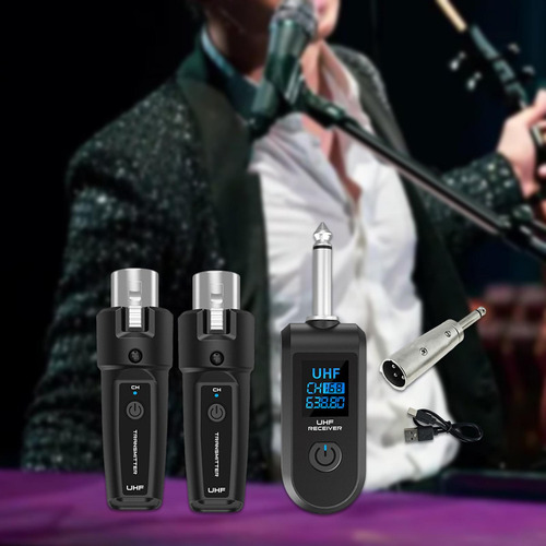 Cx De Micrófono Transmisor Y Receptor De Audio 1 Con 2