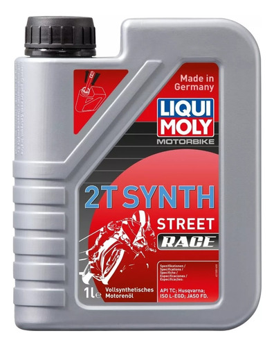 Aceite Moto 2 Tiempos Motorbike Synth Street 2t Liquimoly 1l