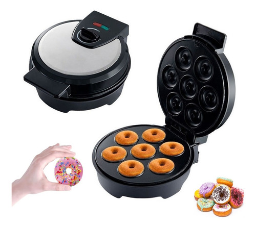 Mini Donut Maker Hornea 7 Mini Donuts Sartén Antiadherente