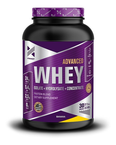 Proteína Advanced Whey 1 Kg Xtrenght Isolate Y Concentrada