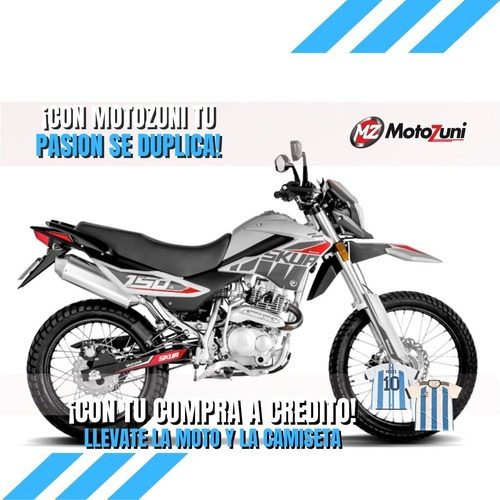 Imagen 1 de 25 de Motomel Skua 150 Silver Edition Motozuni M. Grande