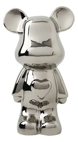 Figura De Oso Estatua Decorativa Bearbrick Adorno Cerámica