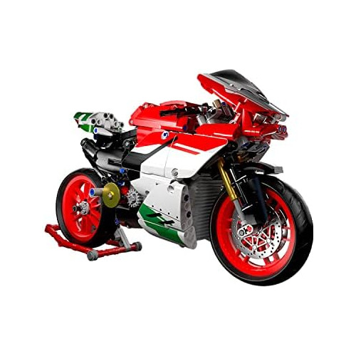 Motorcycle V4 Model Building Blocks Set, 803 Pieces Bri...