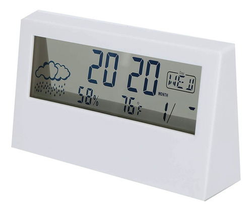 Reloj Despertador Digital Temperatura Fecha Humedad Mt08976