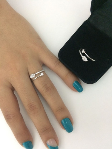 Anillo En Plata Ley 925 Modelo Hoja Anillos Anillo De Plata