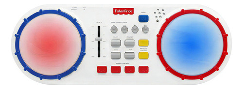 Fisher Price Bateria Consola Musical A Pila Sonidos Luz Color Blanco