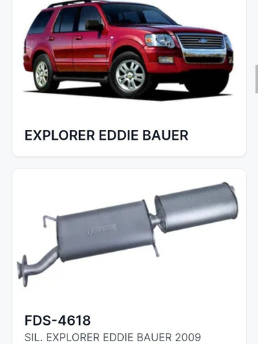 Silenciador Ford Explorer Eddie Bauer