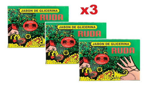 Packx3 Jabon Ruda Dese Un Baño De Buena Suerte 