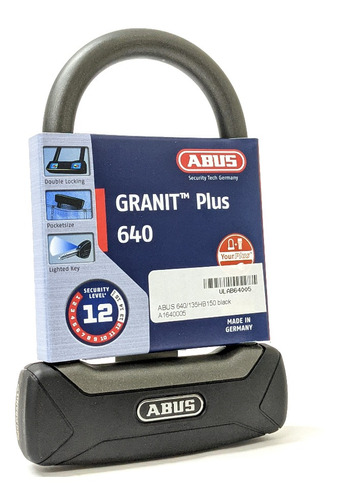 Candado Traba En U Abus Granit Plus 640 Tienda Bike