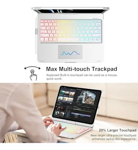 Faryodi Keyboard Case For iPad Pro 13 Inch (m4,